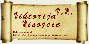 Viktorija Misojčić vizit kartica